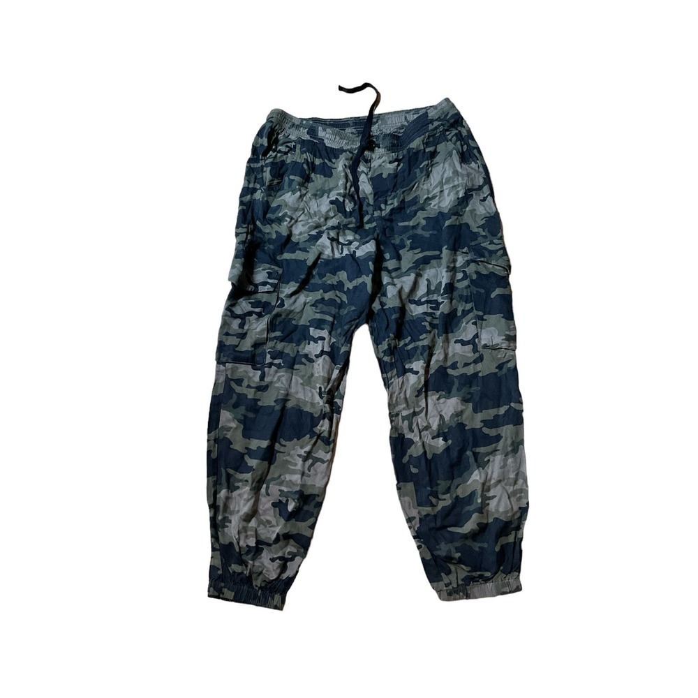 Rock & Repubic Jogger Pant Women's Size L Multicolor Camouflage Print Drawstring